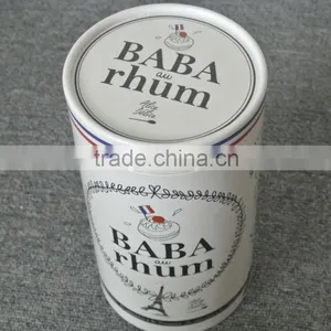 High-end Eco-friendly Paper Round Tea Box thumbnail-2