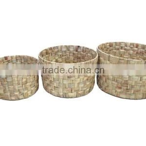 2015 New Product Round Water Hyacinth Basket for Home Decoration and Futniture thumbnail-1
