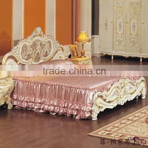 Luxury Classic Bedroom Furniture-French Country Furniture Double Bed Quality Choice thumbnail-2