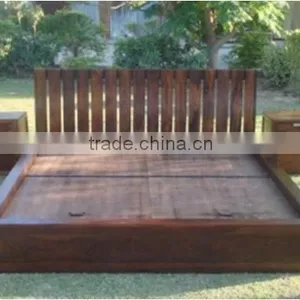 Wooden King Size Storage Bed thumbnail-1