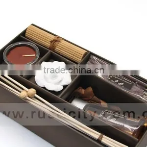 High Quality Glass Bottle With Essential Oil Reed Diffuser With Incense Stick thumbnail-1