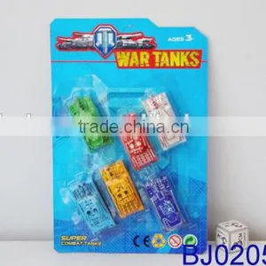 Cheap Kids Toy Small Plastic Free Wheel Glider Tank Toy 4pcs thumbnail-3
