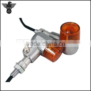 Old Retro Style Polished Aluminum Turn Light for Harley Motorcycle thumbnail-2