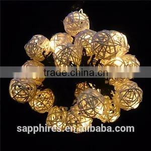 20L Led Solar String Light With Pendants--colorful Sepa Takraw thumbnail-3