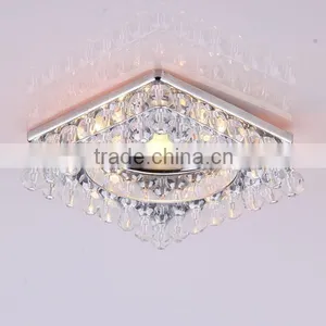 Fashion Square MR16 Crystal Downlight With Clear Crystal Ball Beads and Gold Chrome Iron Metal Base thumbnail-2