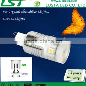 Replace 30W/40W/50W Halogen, 1W/1.5W/2W/3W/4W G9/E14 Bulb, Peanuts Shape Ceramic Small LED Light Bulb, G9 2W SMD5050 LED Corn La thumbnail-1