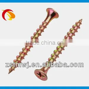 Color Zinc Countersunk Head Phillips Slot Chipboard Screw thumbnail-1