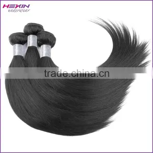 6A New Chic Long Natural Black Human Brazilian Straight Hair Extensions thumbnail-1
