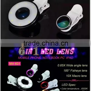 Special Effect Phone LED Flash Light Mobile Phone Lens Night Using Beauty Selfie Flashlight for Iphone for HTC Camera Lens thumbnail-1