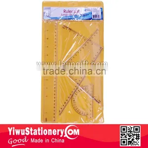 15CM Colorful Drawing Ruler Set 4pcs Geometry Set thumbnail-3