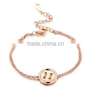 Buttons Bracelet Fashion New Design for Women Copper Magnetic Bracelet thumbnail-2