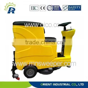 Germany Technology Cement Ground Using Outdoor Ride on Washer Commercial Floor Scrubbers Machine With Lead Acid Battery thumbnail-1