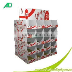 China Factory Production Display Custom Corrugated Cardboard Pallet Floor Bottle thumbnail-1