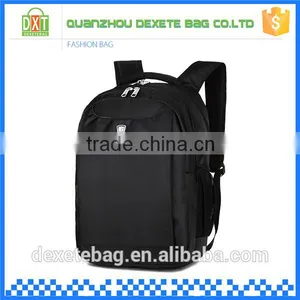 High Capacity Black Trendy Ergonomic Polyester Backpack for Men thumbnail-2
