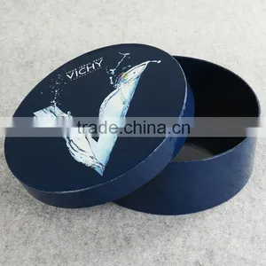 Custom Blue Gift Packaging Cardboard Paper Round Box thumbnail-1