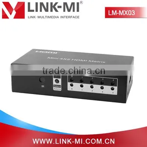 LINK-MI LM-MX03 HDMI 1.3 HDCP 2.0 High Definition Audio Video Mini HDMI Matrix 4x2 thumbnail-5