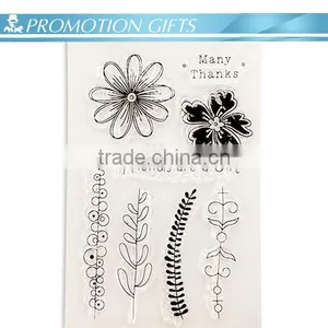 Zhejiang Cheapest Flower Series Carton Paid Rubber Stamp thumbnail-1