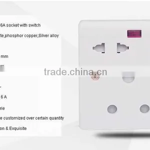 British 15amp Switched Socket 16a Socket Multifunction With Led Indicator thumbnail-3