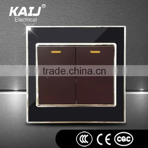 Acrylic Plate Wall Mounted Electric Light Multi Function Gang Switch Socket for Hotel thumbnail-2