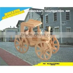 ROLLING AUTOMOBILE Wooden Toys thumbnail-1