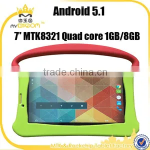 7inch Android 5.1 Quad Core 3g Sim Card Tablet pc With Silicon Case for Kids thumbnail-3