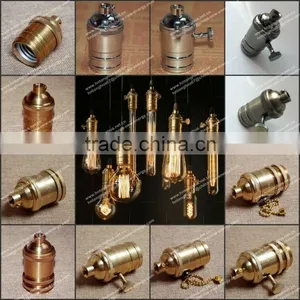 Edison Antique Lamp E27 Brass Lampholder Metal Screw Lamp Socket thumbnail-6