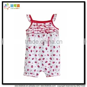 BKD Flower Printed Baby Animal Rompers thumbnail-3