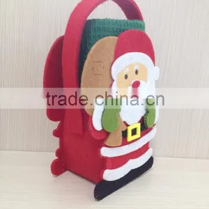 Green/red Santa Reindeer Felt Bags With Xmas Towel Gift Set thumbnail-2