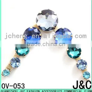 v Shaped Acrylic Stone Shoes Ornament and Uppers for Flip-flops thumbnail-1