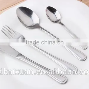 4pcs Set Stainless Steel Hotel Cutlery Used Restaurant Flatware KX-S110 thumbnail-2