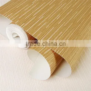 Golden Waterproof Vinyl Motel Wallpaper thumbnail-1