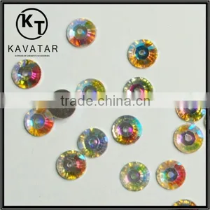 AB Color Sew On Flatback Resin Rhinestones Embellishment thumbnail-1
