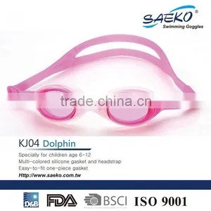 Dolphin - One Piece Anti-Glare UV Protection Junior Children Kids Swimming Goggles Play Fun thumbnail-2
