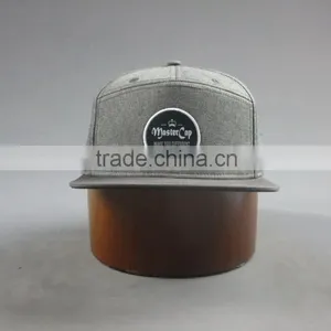 Custom 100% Cotton Twill 7-panel Snapback Cap With Embroidery Logo thumbnail-2
