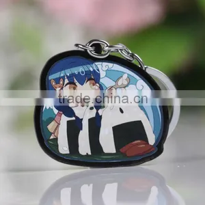 High Quality Picture Print Unusual Black Board Transparent Plastic Acrylic Key Chains thumbnail-6