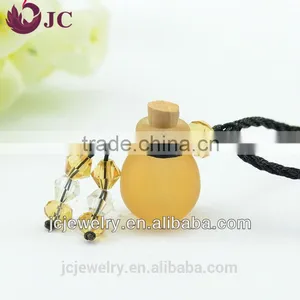 Jewelry Mini Glass Ball Bottle Perfume Essential Oil Pendant Necklace Wholesale thumbnail-6