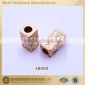 Custom Metal Drawstring Cord End Rose Gold Color Cord End thumbnail-1
