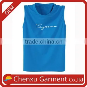 2016hot Generous Cut Broad Shouler Tank Top Sports Training Tank Top Pure Color Printing thumbnail-1