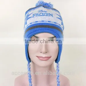 Pom Pom Knitted Women Warm Beanie Hat thumbnail-1