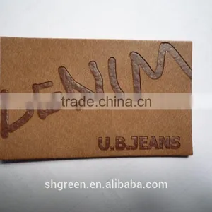 Silk Screeen Printing Apparel Leather Patch thumbnail-2