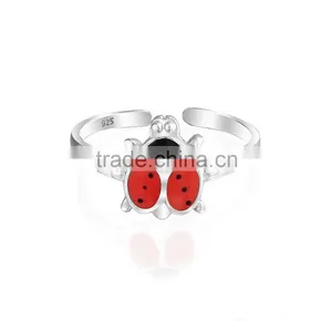 Sterling Silver Wedding Diamond Star Charm Ring for Girls thumbnail-6