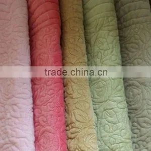 Quilt Fabric, Quilted Velboa Fabric for Cushion Cover thumbnail-1