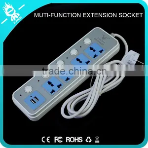 Best Smart India Usb Power Strip With Usb 5 Independent Buttons and Lights thumbnail-2