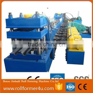 Two Waves W Wave Highway Guardrail Roll Forming Machine Bridge Highway Barrier Guardrail Profiles Roll Forming Machine thumbnail-2