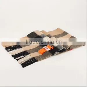 Wool Checked Female Tassels Winter Scarf thumbnail-5