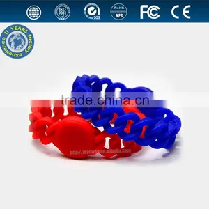 High Quality Silicone Rfid Wristband Card Used in Swimming Pools Saunas Spas Hotels thumbnail-3
