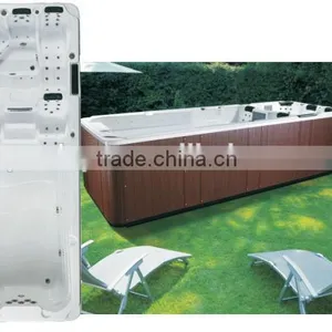 Luxury Swim Spa Whirlpool Spa Swim Pool Hot Tubs Outdoor Used thumbnail-1