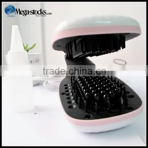 Electric Smart Steam Automatic LCD Temperature Control Brush Hair Straightener thumbnail-5
