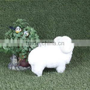 Realistic Taxidermy Replica Decor Plastic Sheep Figurines thumbnail-5