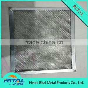 Cardboard/ Aluminum Frame Pre Pleated Panel Air Filter With Wire Mesh thumbnail-5
